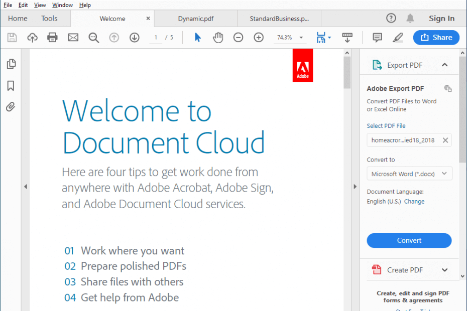 adobe reader for mac for free